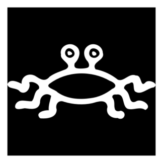 Flying Spaghetti Monster Decal (White)